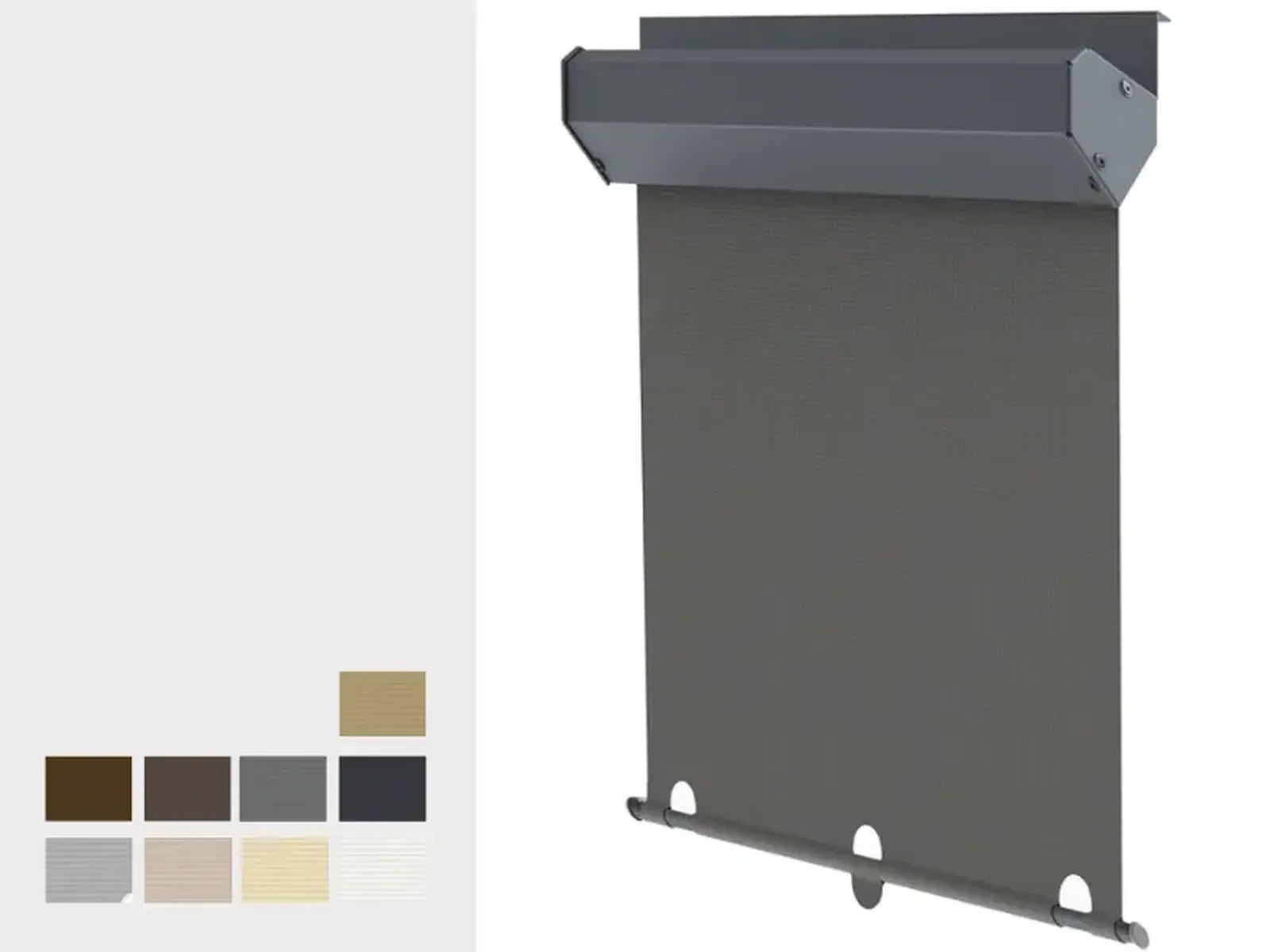SCREEN SKY – rolete screen exterior mansardă – material SOLTIS PERFOR