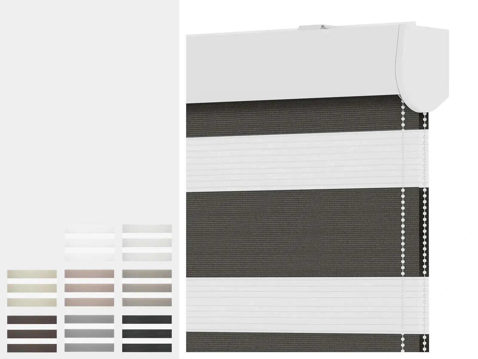 Rolete NOBLE - zi-noapte - material SUMATRA