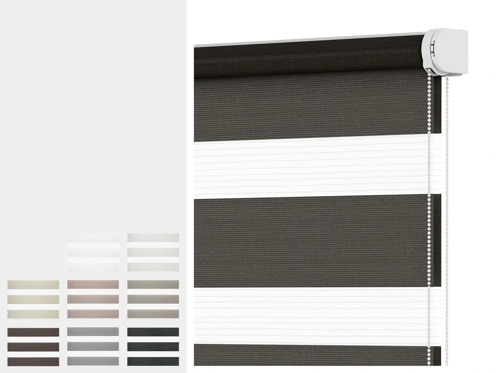 Rolete SOLID S - zi-noapte - material SUMATRA