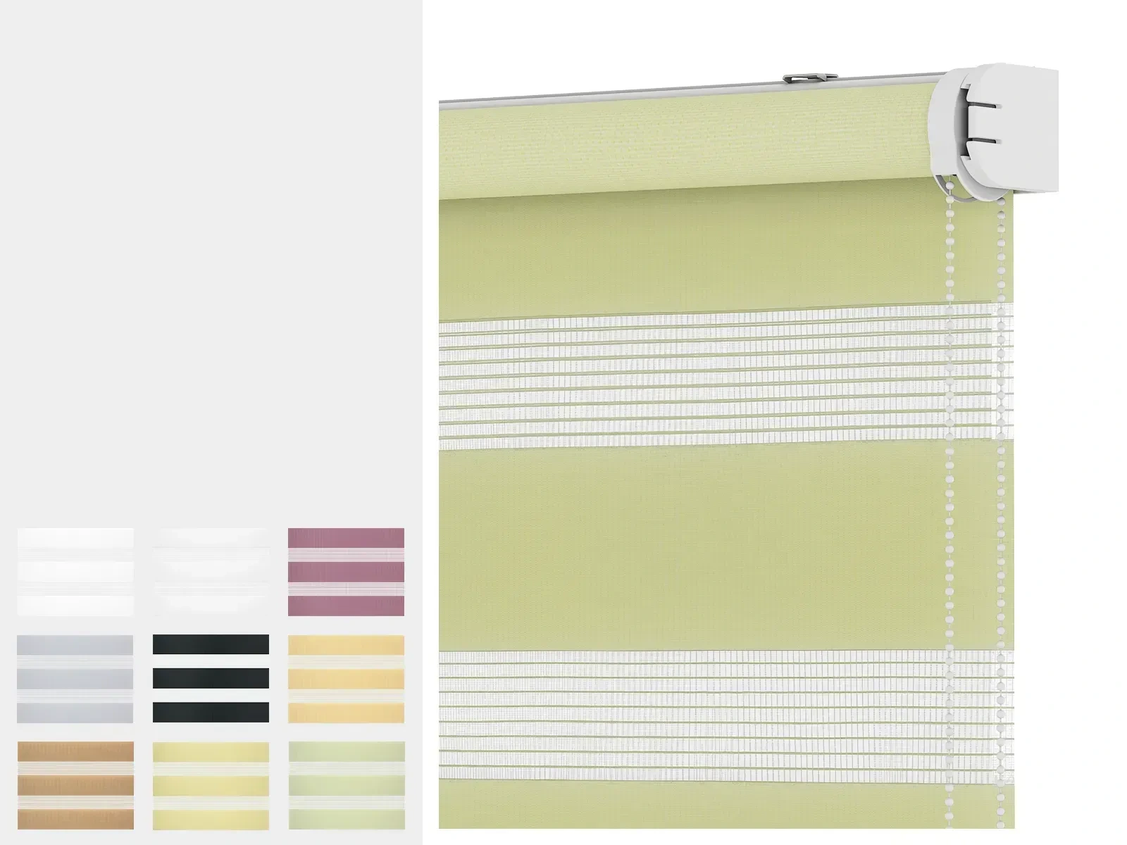 Rolete SOLID M - zi-noapte - material STANDARD