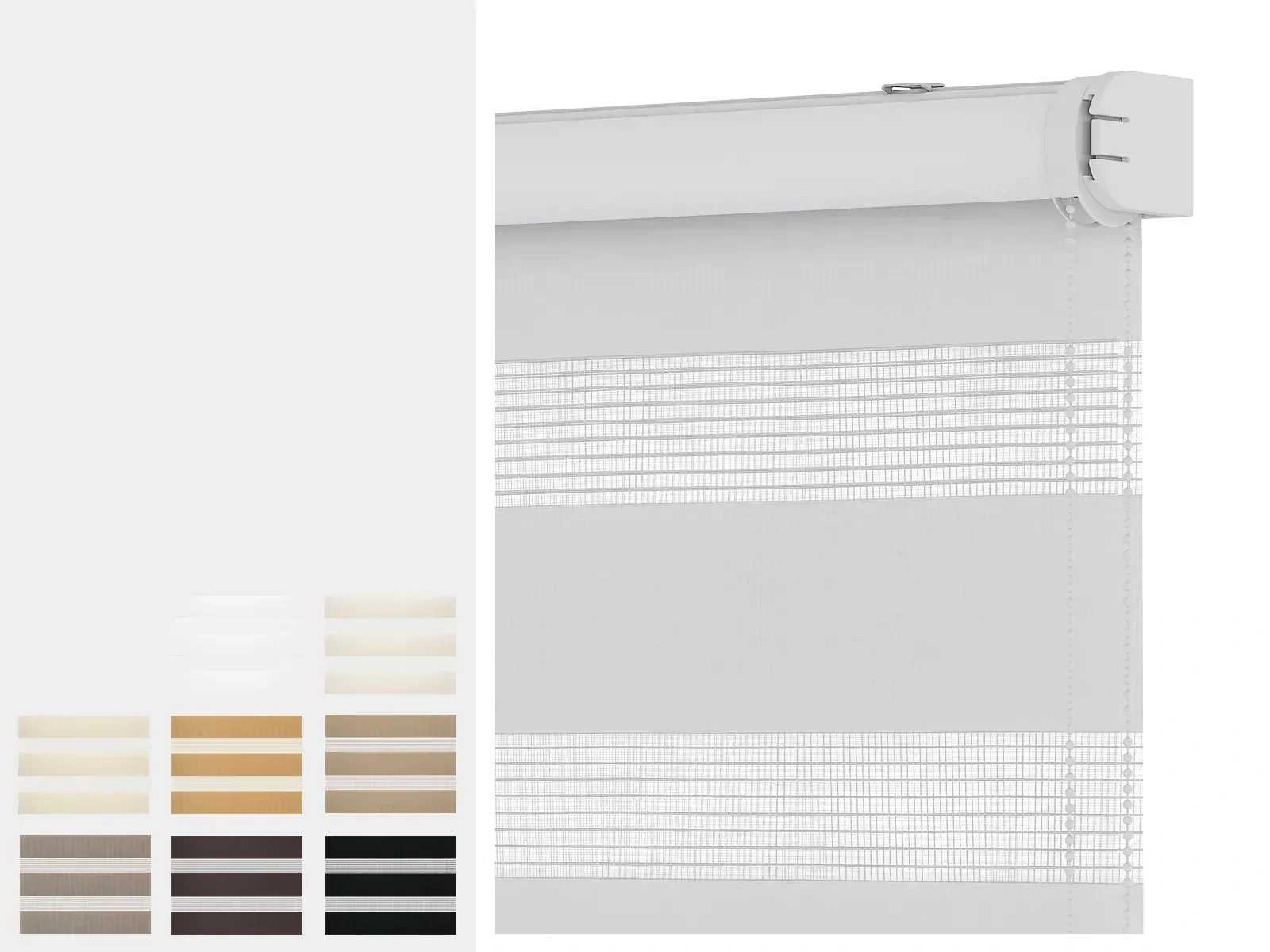 Rolete SOLID M - zi-noapte - material MIAMI