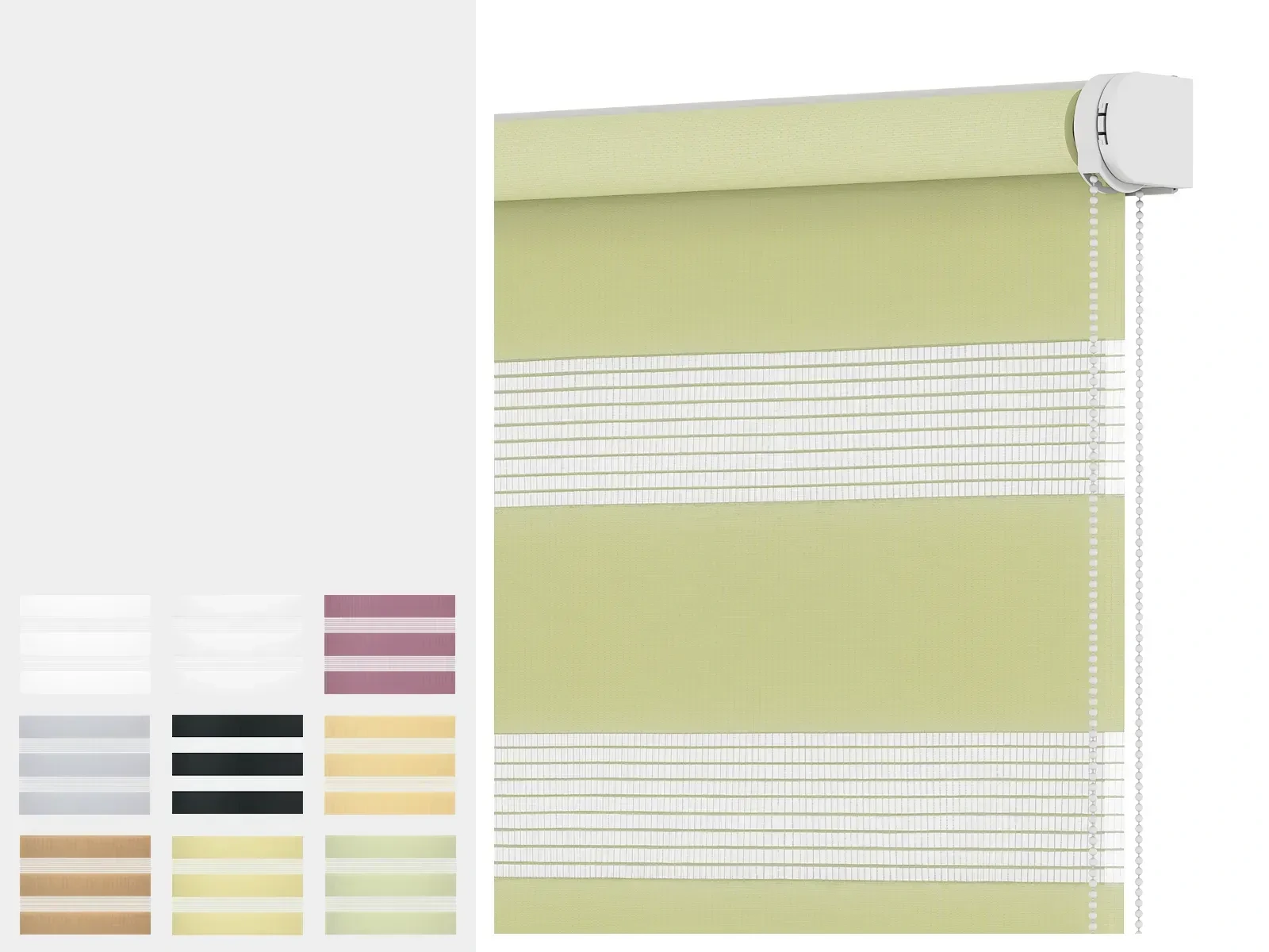 Rolete SOLID S - zi-noapte - material STANDARD