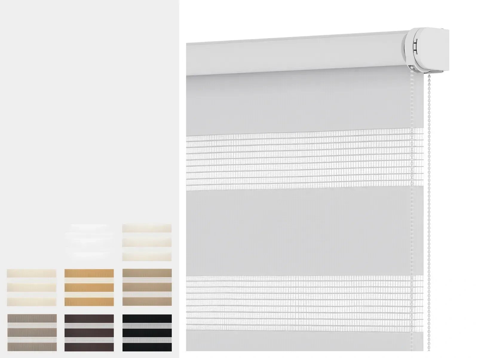 Rolete SOLID S - zi-noapte - material MIAMI