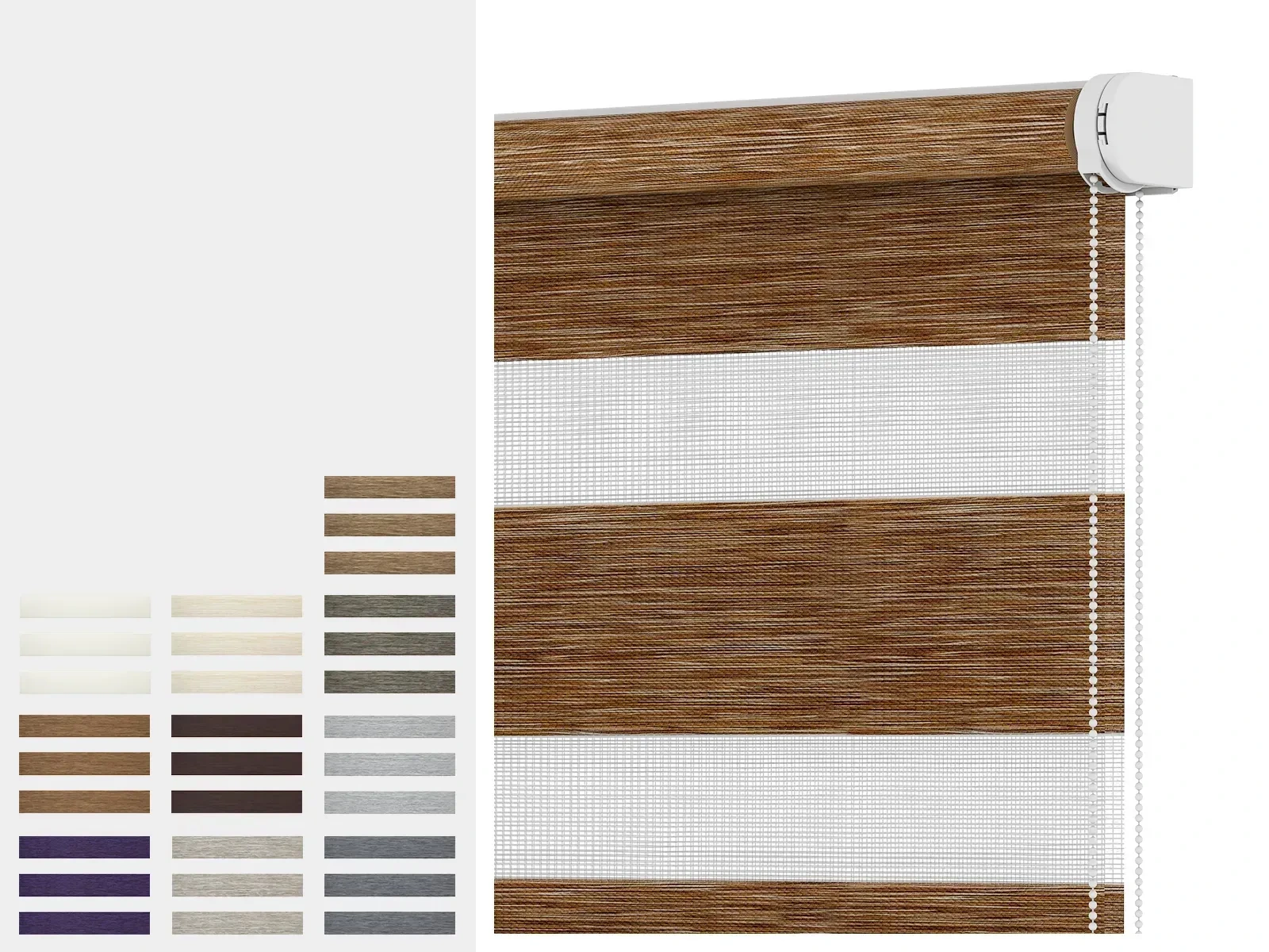 Rolete SOLID S - zi-noapte - material MAURITIUS