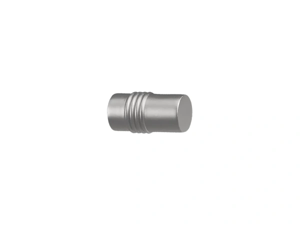 Garniža 19x19mm - drážková tyč - 2rady - CYLINDER - satin 2
