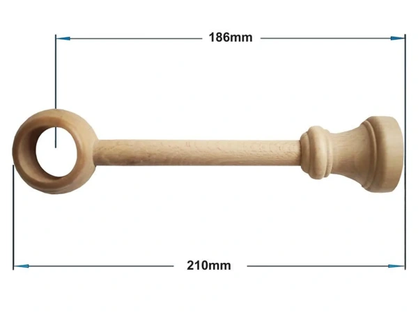 Galerie din lemn 28 mm simplă - PIN 2