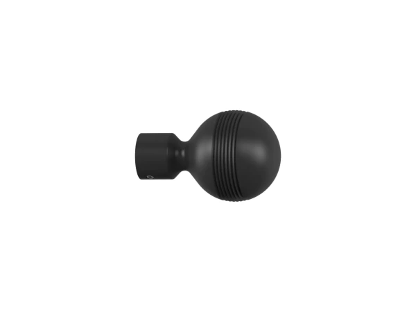 Garniža 19mm obyčajná tyč - 1rad - GABI - čierna 2