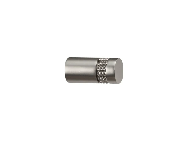 Garniže 19mm - jednoradové - CYLINDER CRYSTAL - satin 2