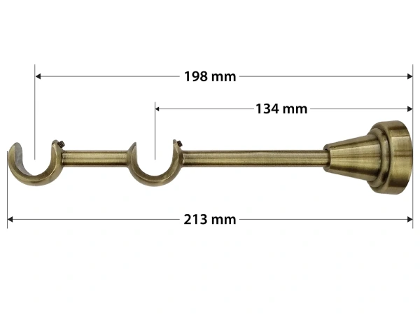 Garniže 19x19mm - dvojradové - BELUNO - antik 4