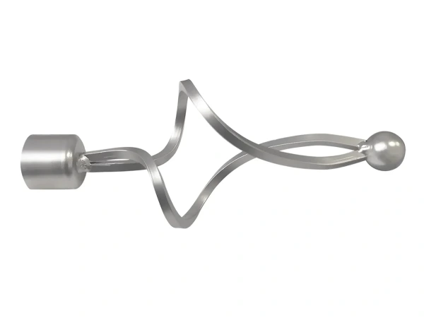 Garniža 19x19mm - drážková tyč - 2rady - FALIST - satin 2