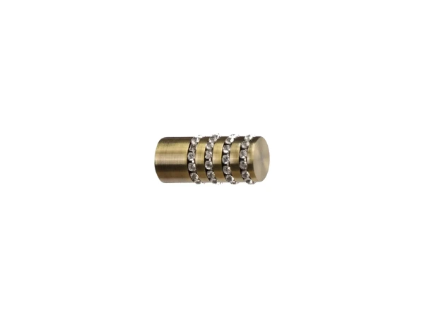 Garniže 16x16mm - dvojradové - CYLINDER CRYSTAL - antik 2