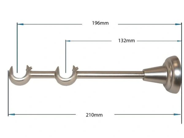 Garniže 16x16mm - dvojradové - VIOLO - satin 2