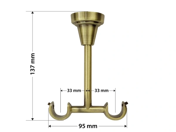 Garniže 19x19mm - dvojradové - VOLEO - antik 5