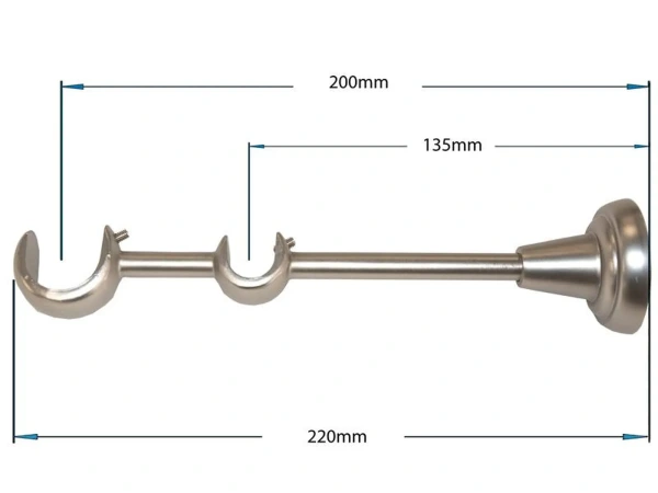 Garniže 25x16mm - dvojradové - CAPRI - satin 3