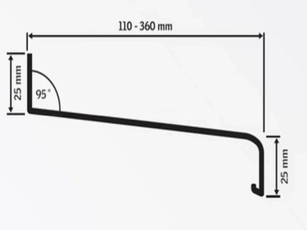 Pervazuri exterioare din aluminiu extrudat – maro RAL 8003 3