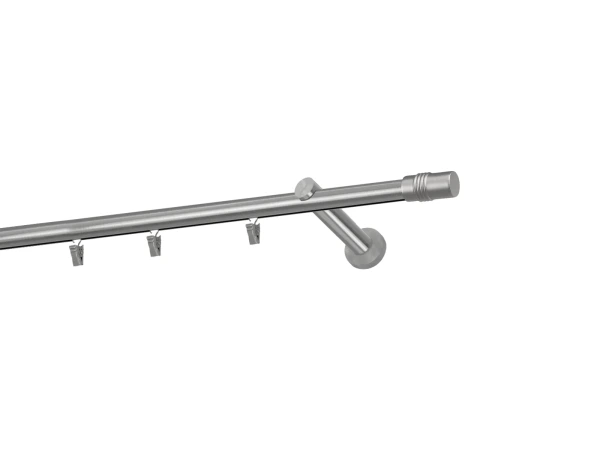 Garniža 19mm - drážková tyč - 1rad - CYLINDER - satin