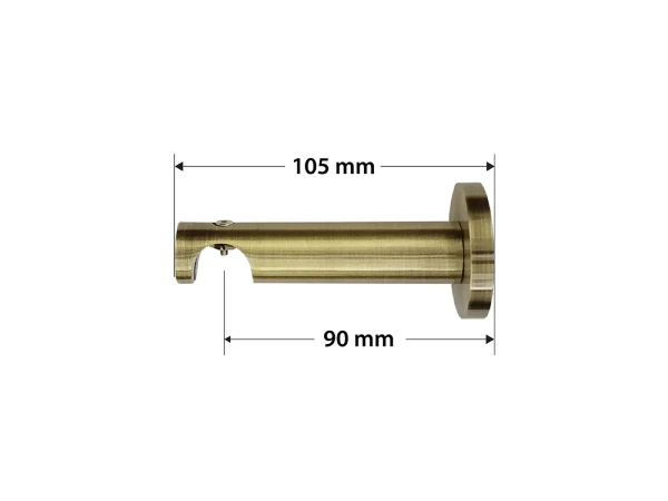 Garniža 19mm - drážková tyč - 1rad - BOSTON - antik 3