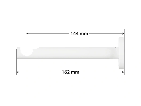 Garniža 19mm obyčajná tyč - 1rad - GABI - biela 3