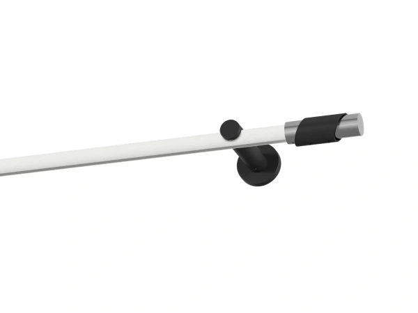 Garniža 19mm drážková tyč - 1rad - PARIS - bielo čierna 1