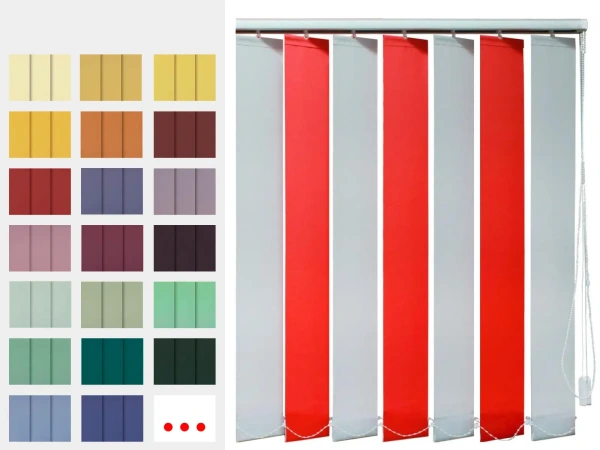 Jaluzele verticale bicolore - material EDEN