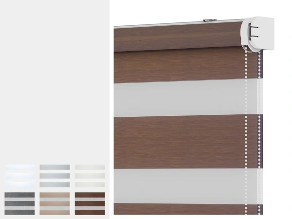 Rolete SOLID M - zi-noapte - material EXCLUSIVE