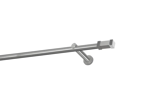 Garniža 19mm - drážková tyč - 1rad - QUADRO - satin 1