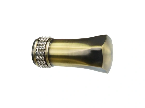 Garniže 25x16mm - dvojradové - PLUTON CRYSTAL - antik 2