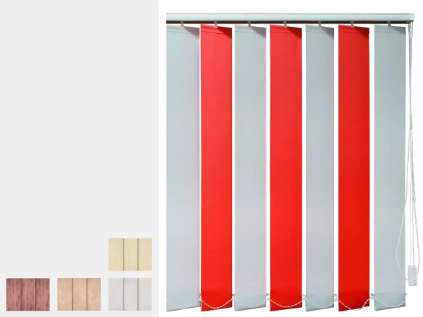 Jaluzele verticale bicolore - material REMBRANDT