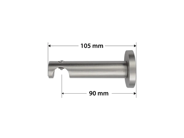 Garniža 19mm - drážková tyč - 1rad - BOLOGNA - satin 3