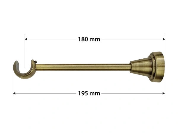 Garniže 19mm - jednoradové - GUĽA CRYSTAL - antik 4
