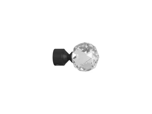 Garniža 19mm drážková tyč - 1rad - GUĽA CRYSTAL - bielo čierna
