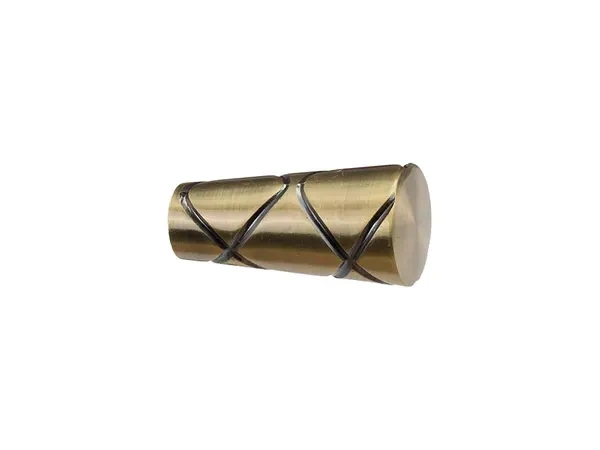 Garniža 19mm - drážková tyč - 1rad - TRAPEZIUM - antik