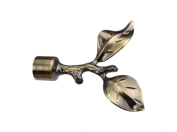 Garniža 19x19mm - drážková tyč - 2rady - LIST ROSE - antik