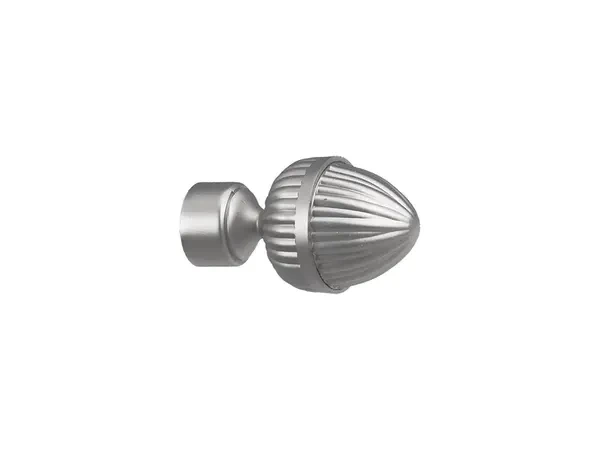 Garniža 19mm - drážková tyč - 1rad - ODEON - satin