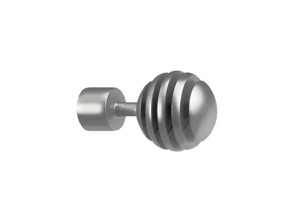 Garniža 19mm - drážková tyč - 1rad - VERONA - satin