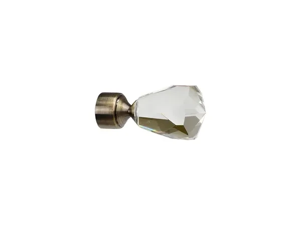 Garniže 19x19mm - dvojradové - CRYSTAL CONE - antik