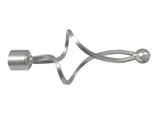 Garniža 19x19mm - drážková tyč - 2rady - FALIST - satin