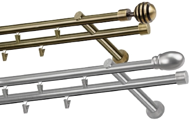 Galerii metalice 19x19 mm bară cu șină duble