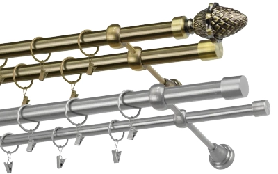 Galerii metalice 25×16 mm cu două bare